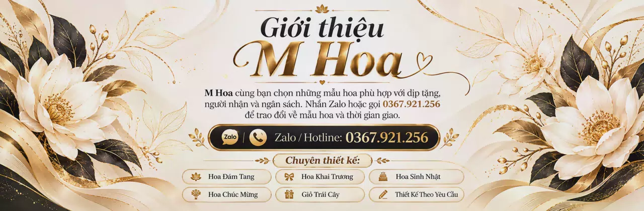 Ảnh bìa Shop hoa tươi Xã Xuân Giang Ninh Bình - Tư vấn mẫu hoa hợp ngân sách